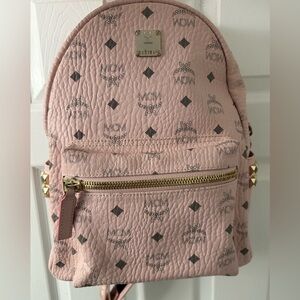 MCM Stark Backpack Baby Pink